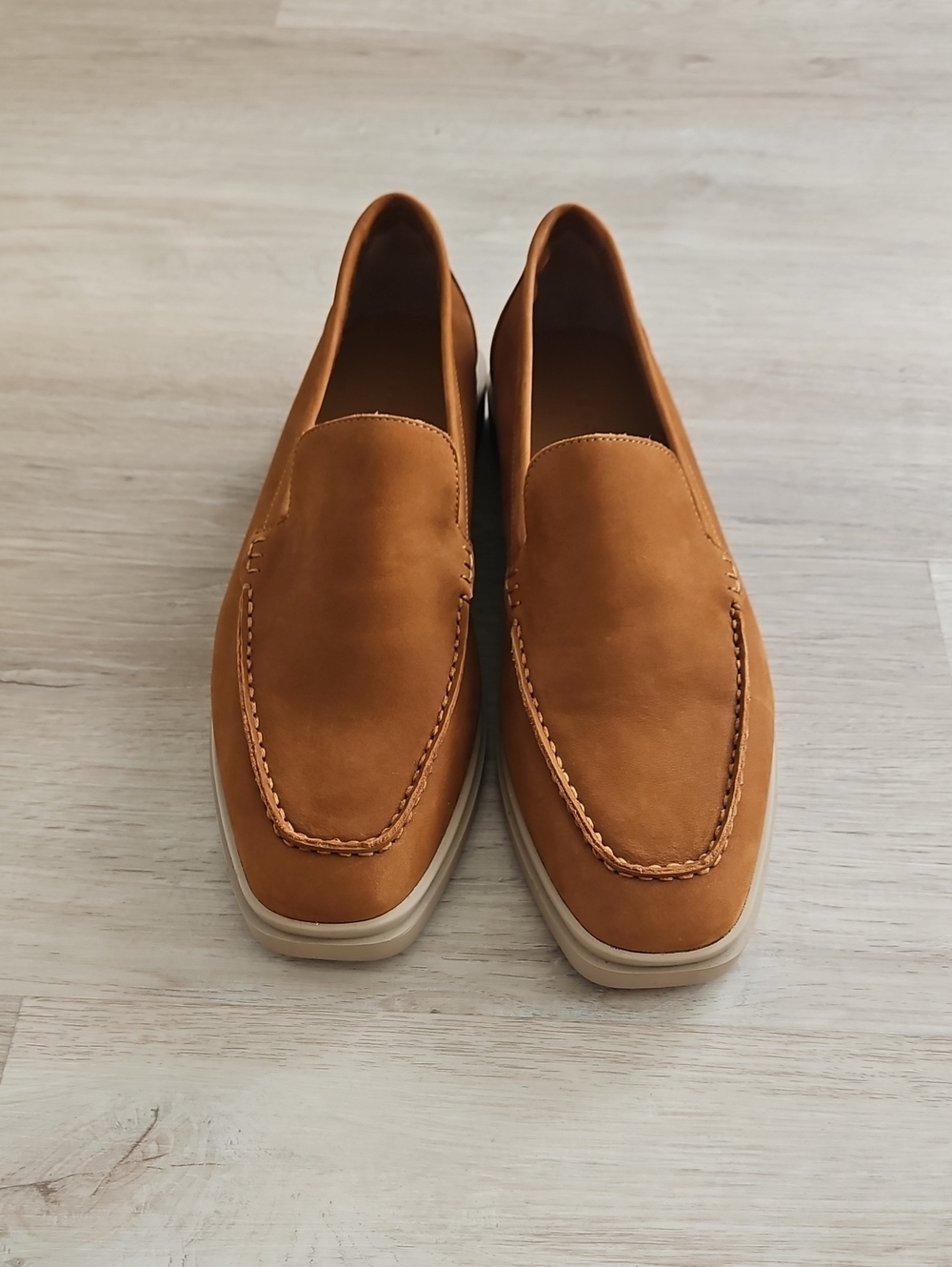 Parisian Rust Slip-On Leather Loafers